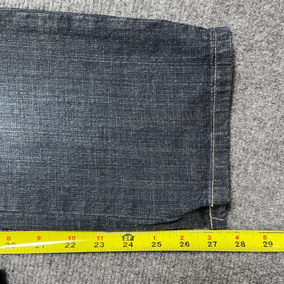 Vintage Y2K Hydraulic Low Rise Bootcut Jeans Dark Wash Womens Size 28 0846 - Picture 8 of 10